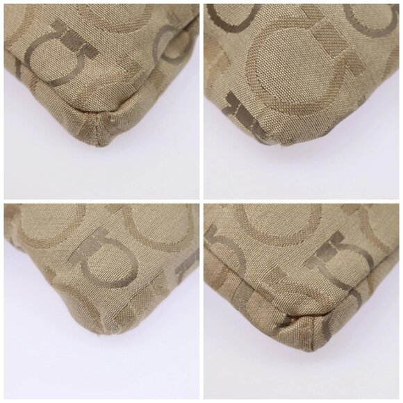 Salvatore Ferragamo Waist bag Canvas Beige Gold Auth - Picture 16 of 16